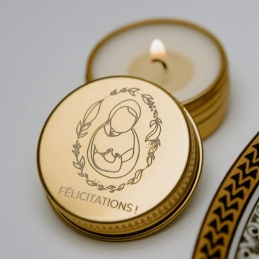Bougie Personnalisée Gravée