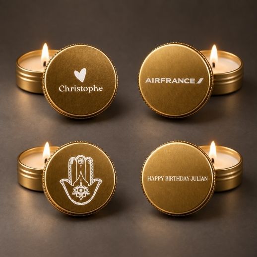 Bougie Personnalisée Gravée