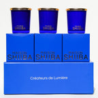 Coffret 3 Petites Bougies Bleues